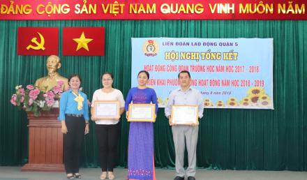 HỘI NGHỊ TỔNG KẾT HOẠT ĐỘNG CÔNG ĐOÀN GIÁO DỤC NH 2017-2018